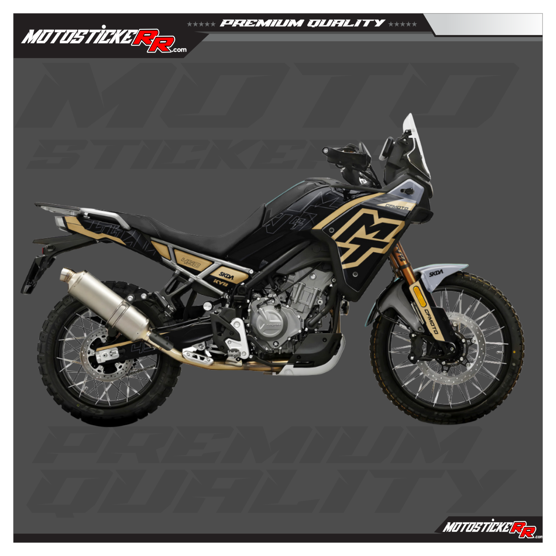 CF MOTO 450MT STİCKER SET resmi