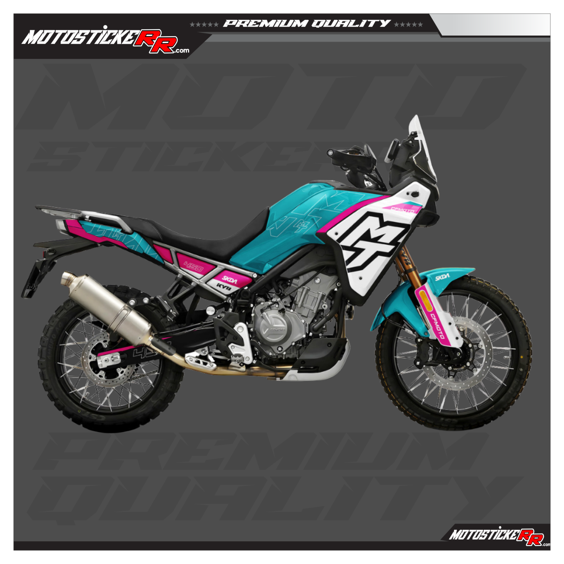 CF MOTO 450MT STİCKER SET resmi