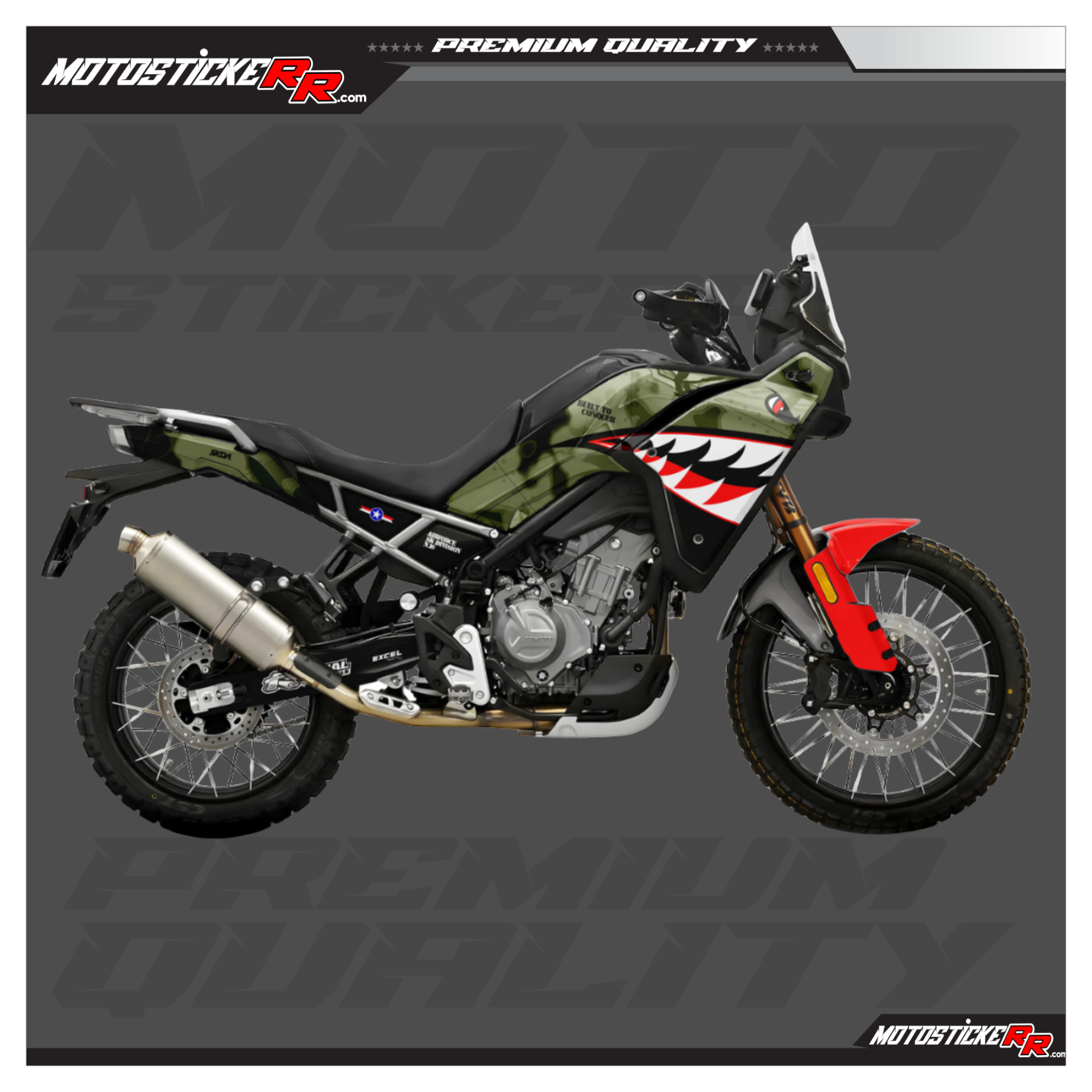 CF MOTO 450MT STİCKER SET resmi