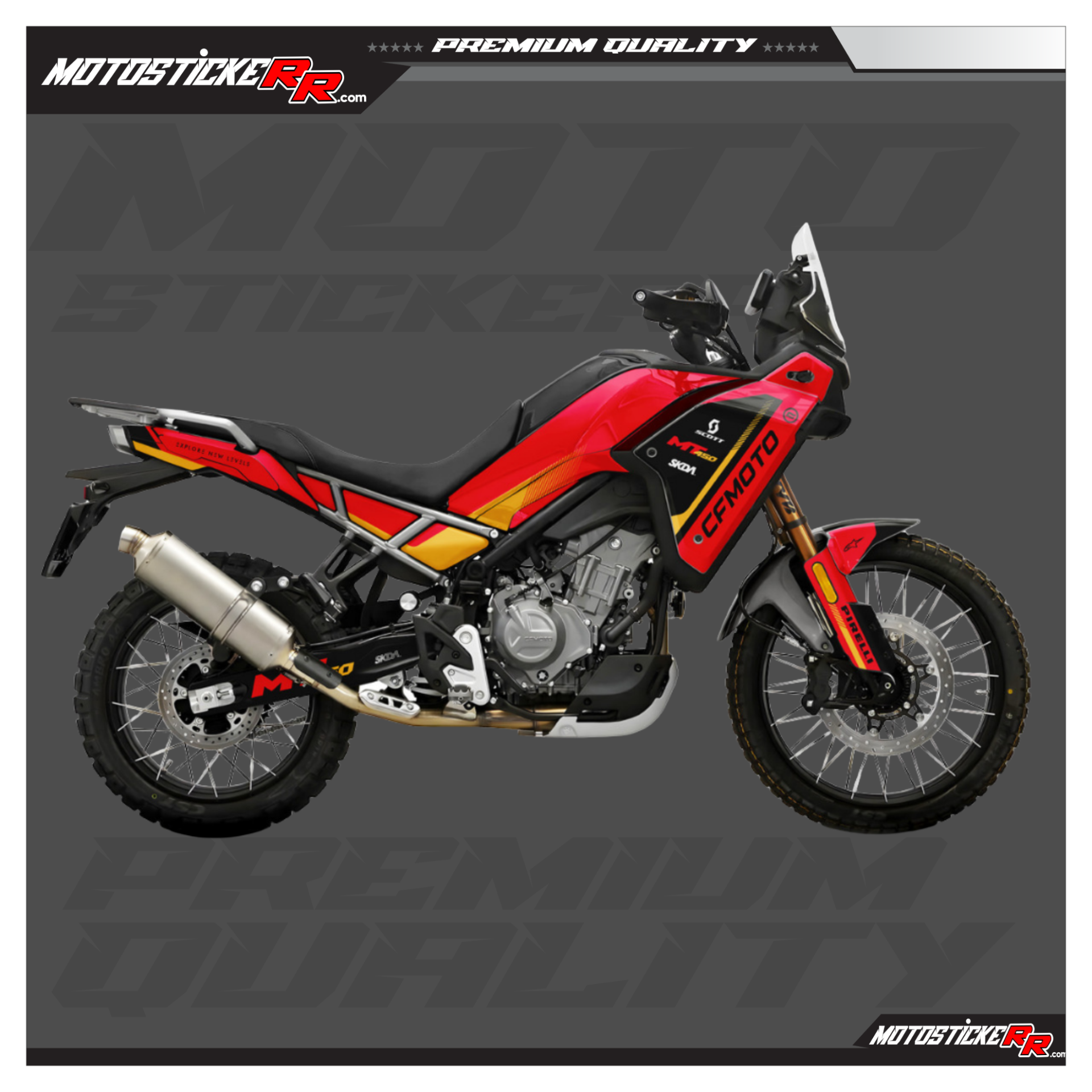 CF MOTO 450MT STİCKER SET resmi