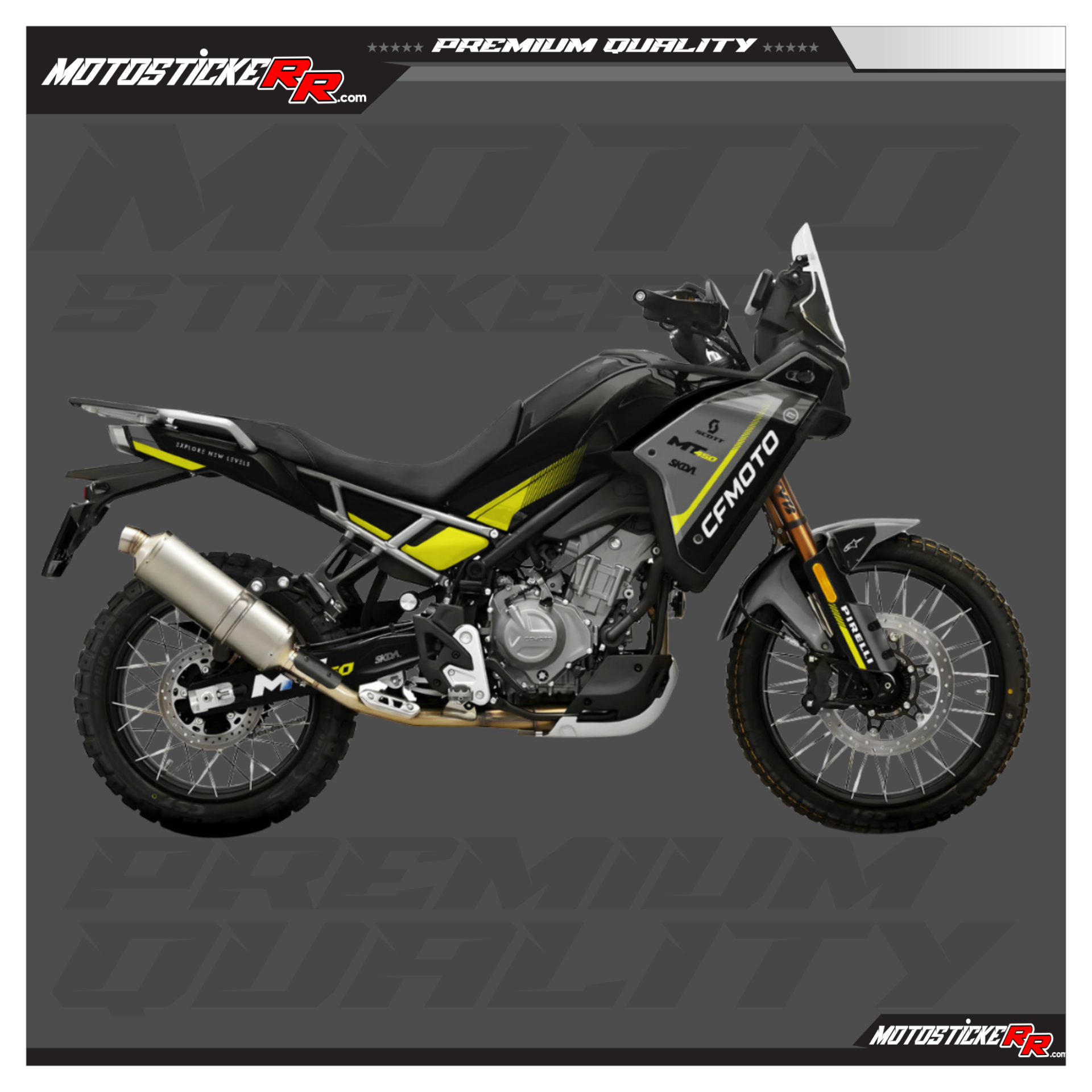 CF MOTO 450MT STİCKER SET resmi