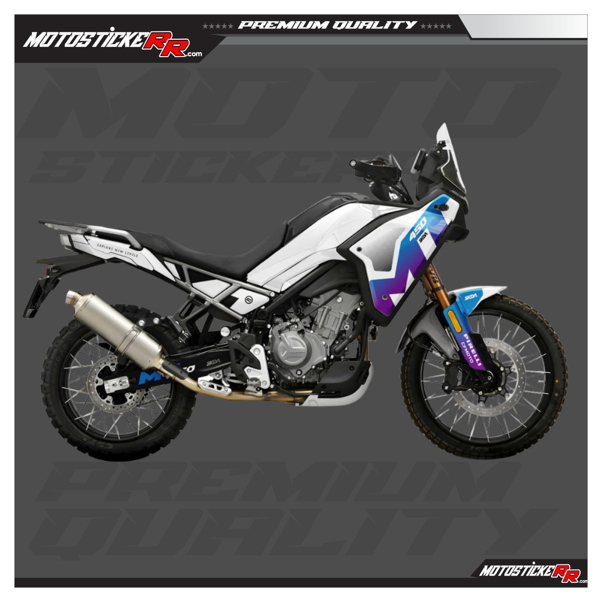 CF MOTO 450MT STİCKER SET resmi