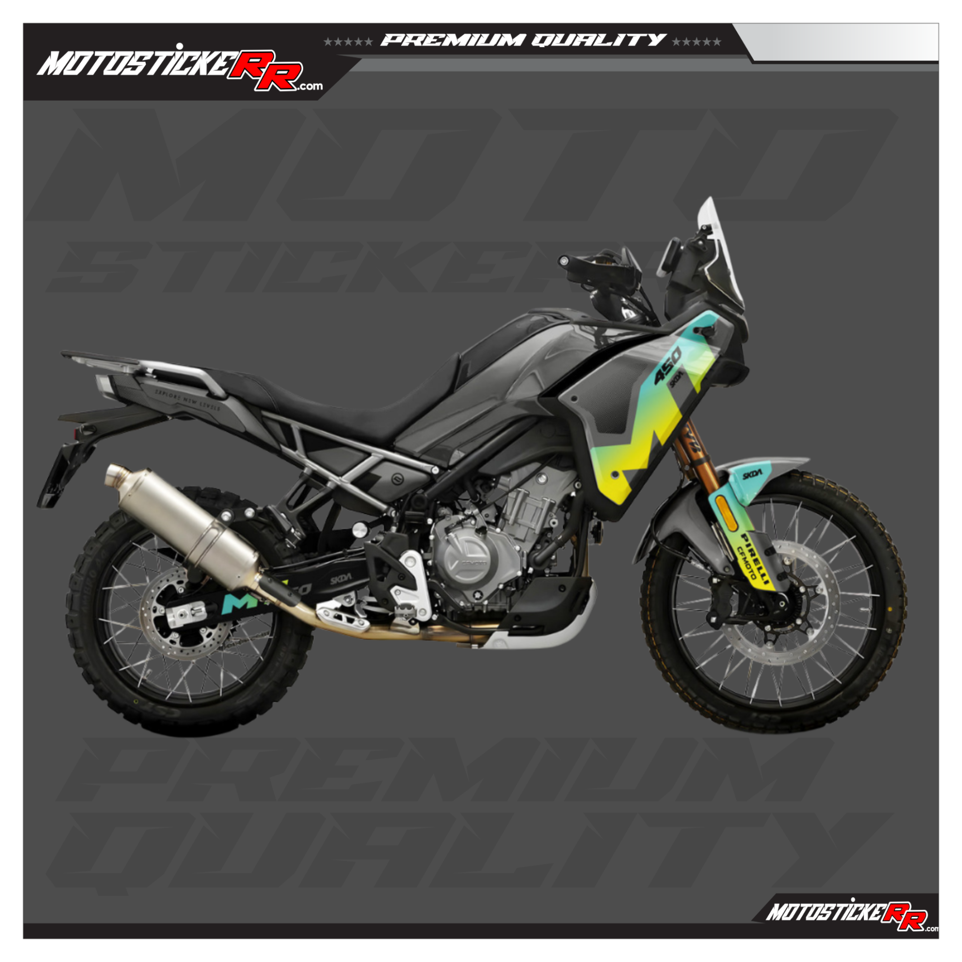 CF MOTO 450MT STİCKER SET resmi