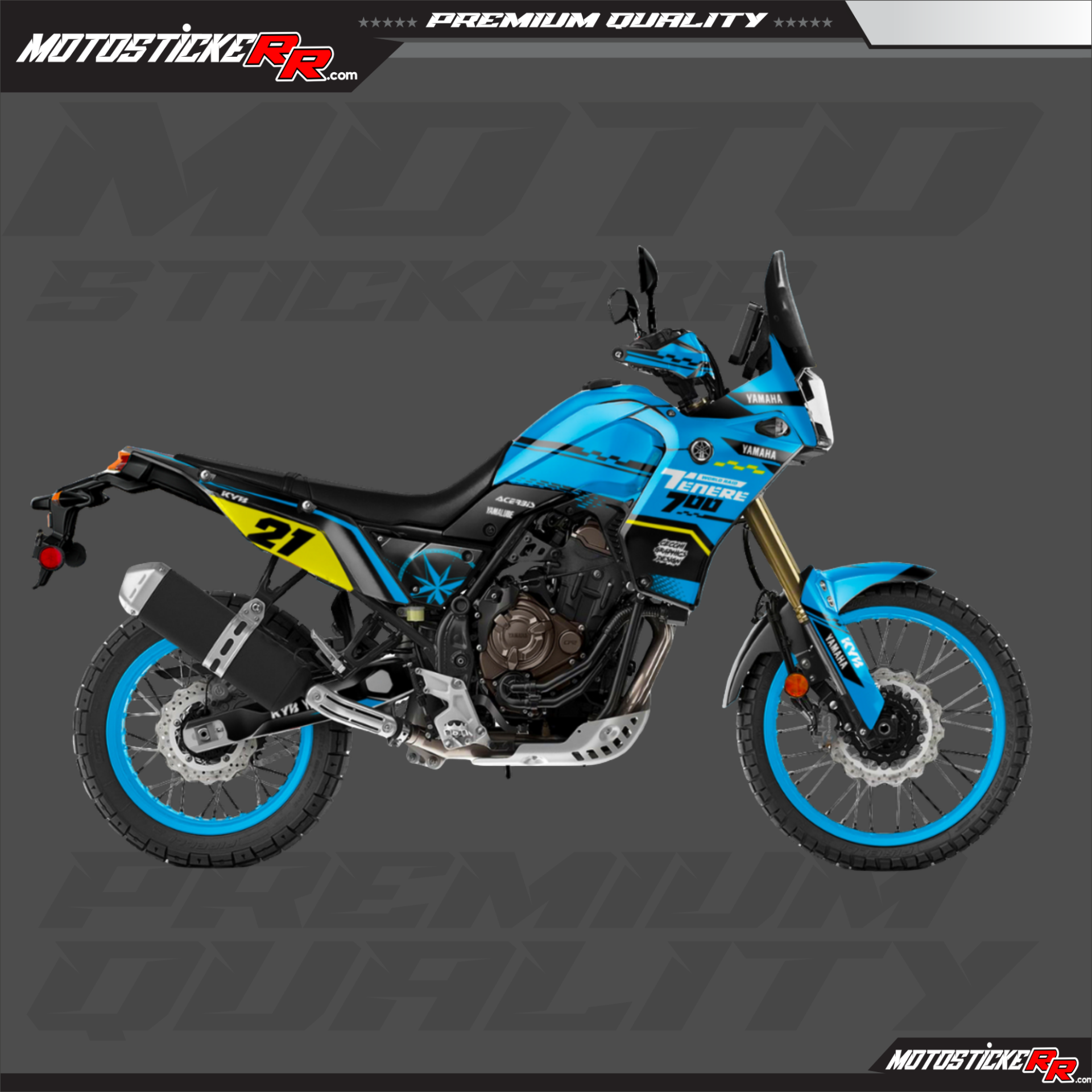 TENERE 700 STİCKER SET (2019-2024) resmi