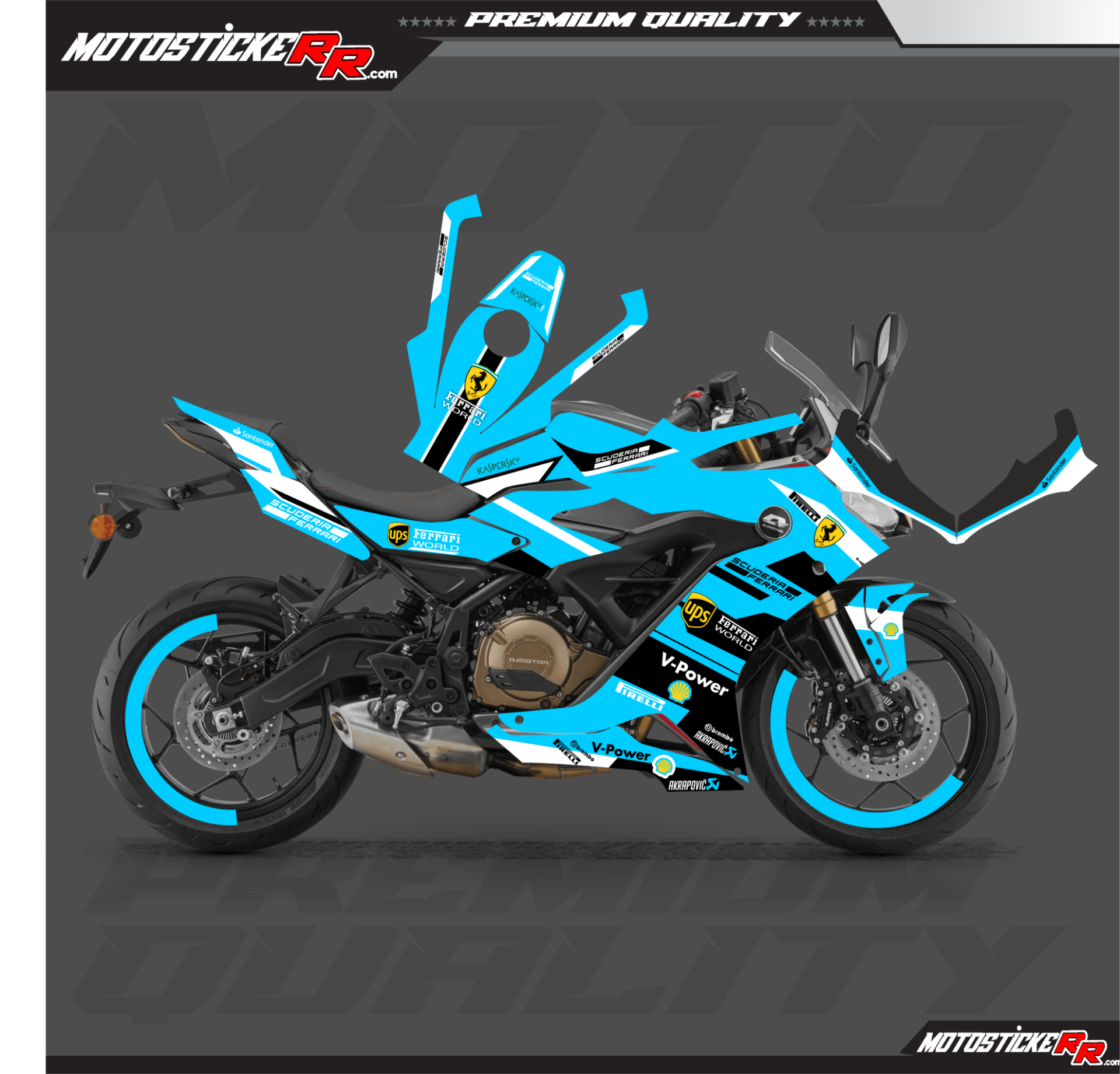 SRK 250-400RR STİCKER SET resmi