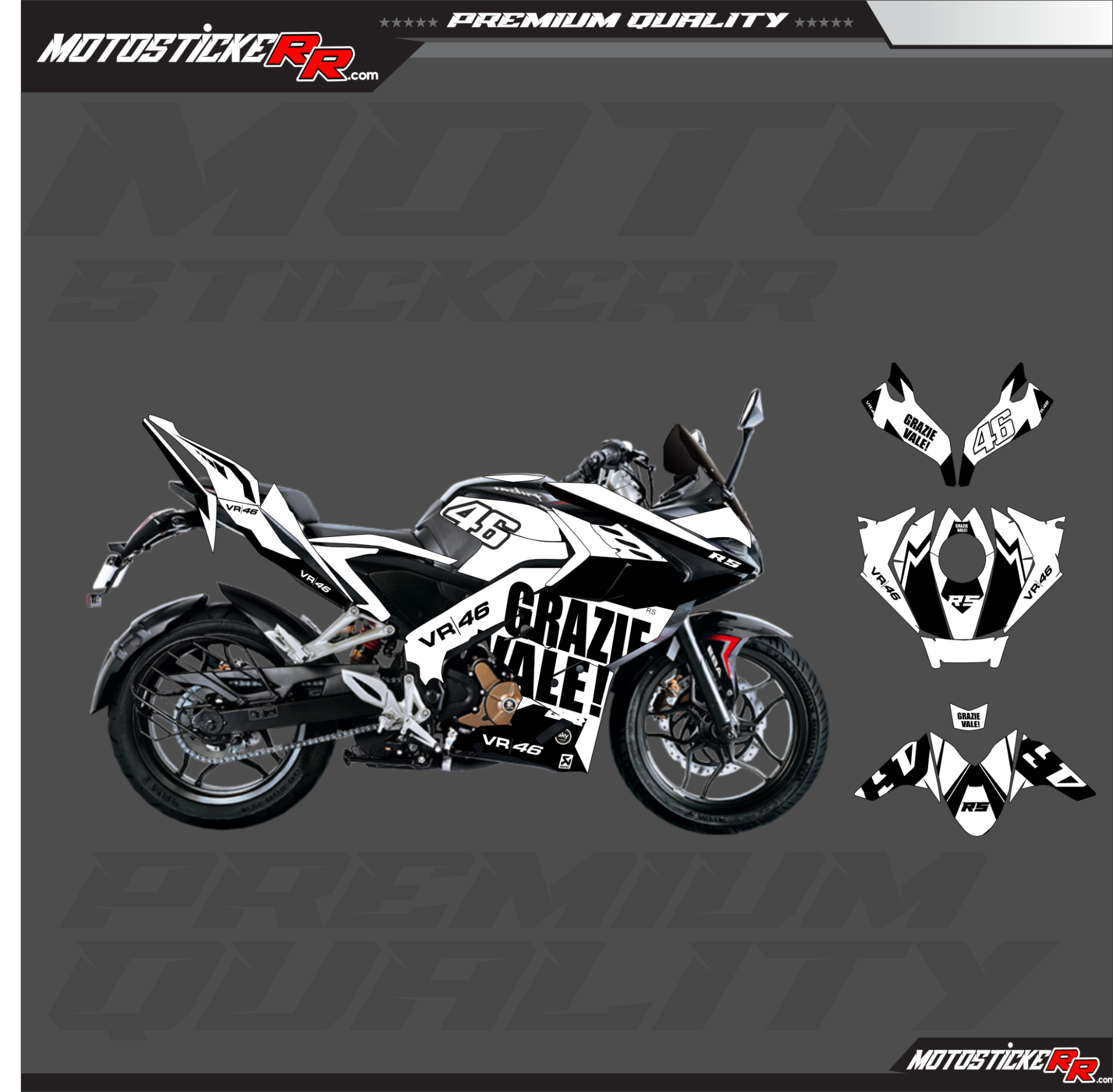 RS 200 STİCKER SET resmi