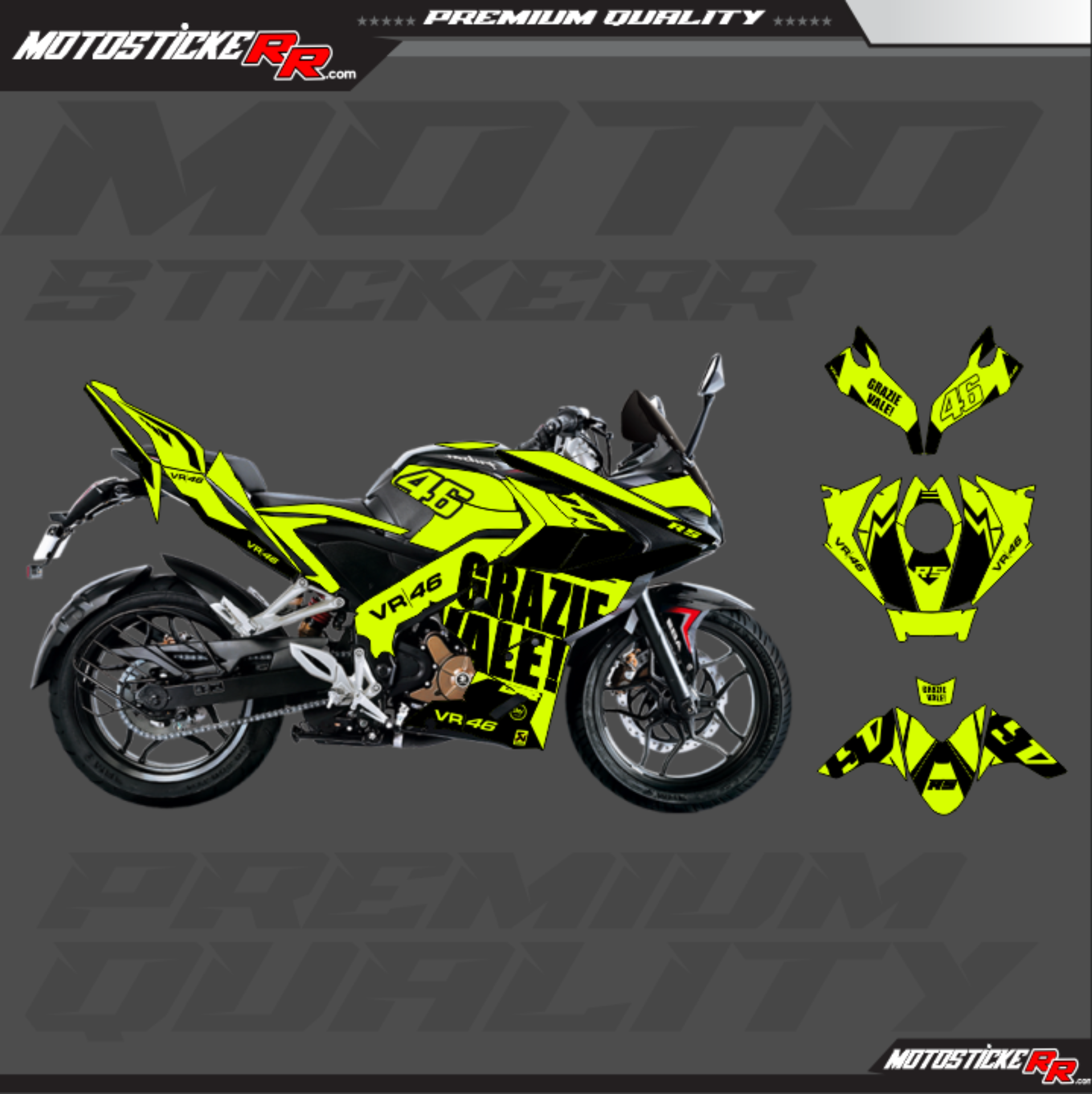 RS 200 STİCKER SET resmi