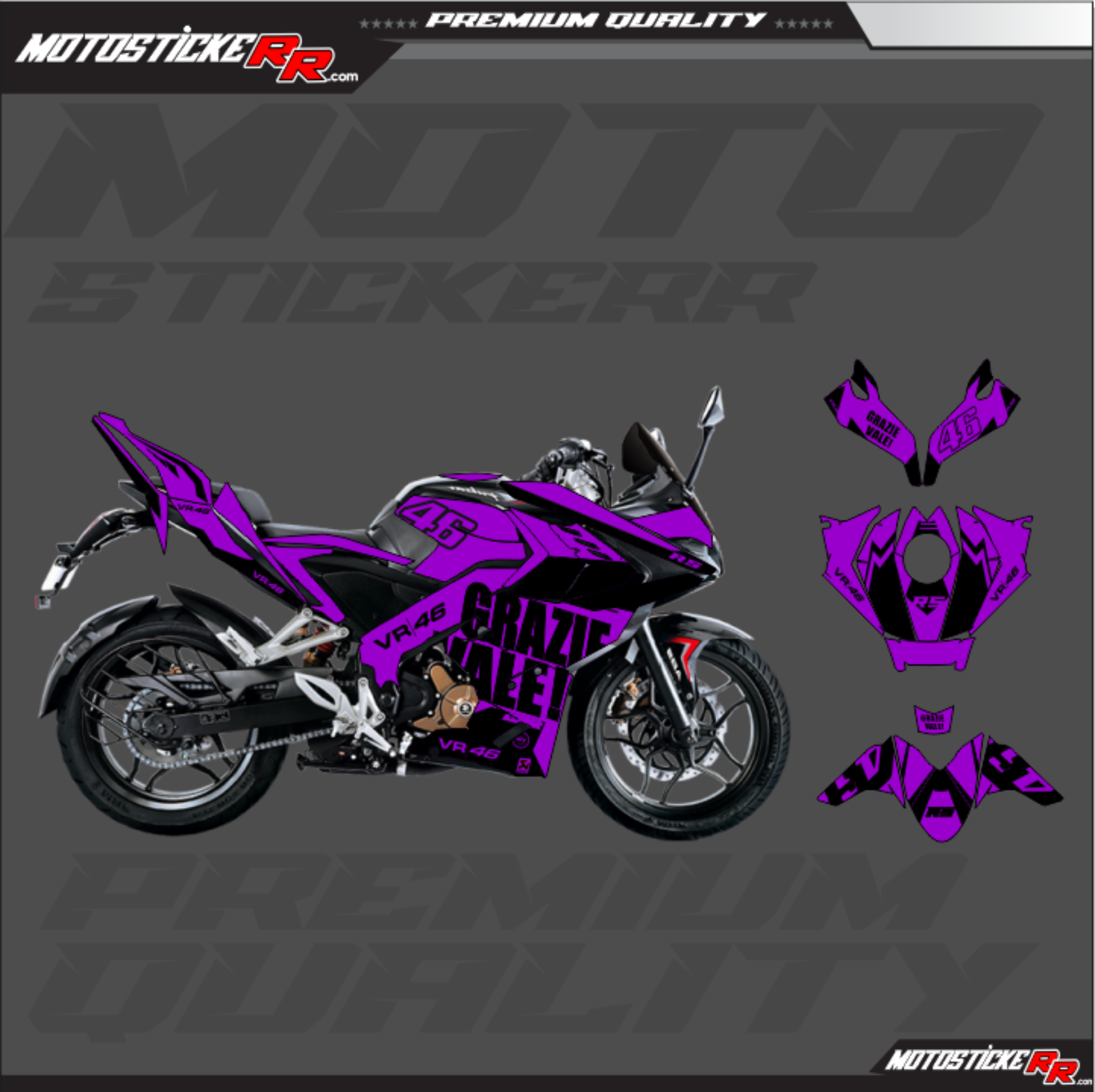 RS 200 STİCKER SET resmi