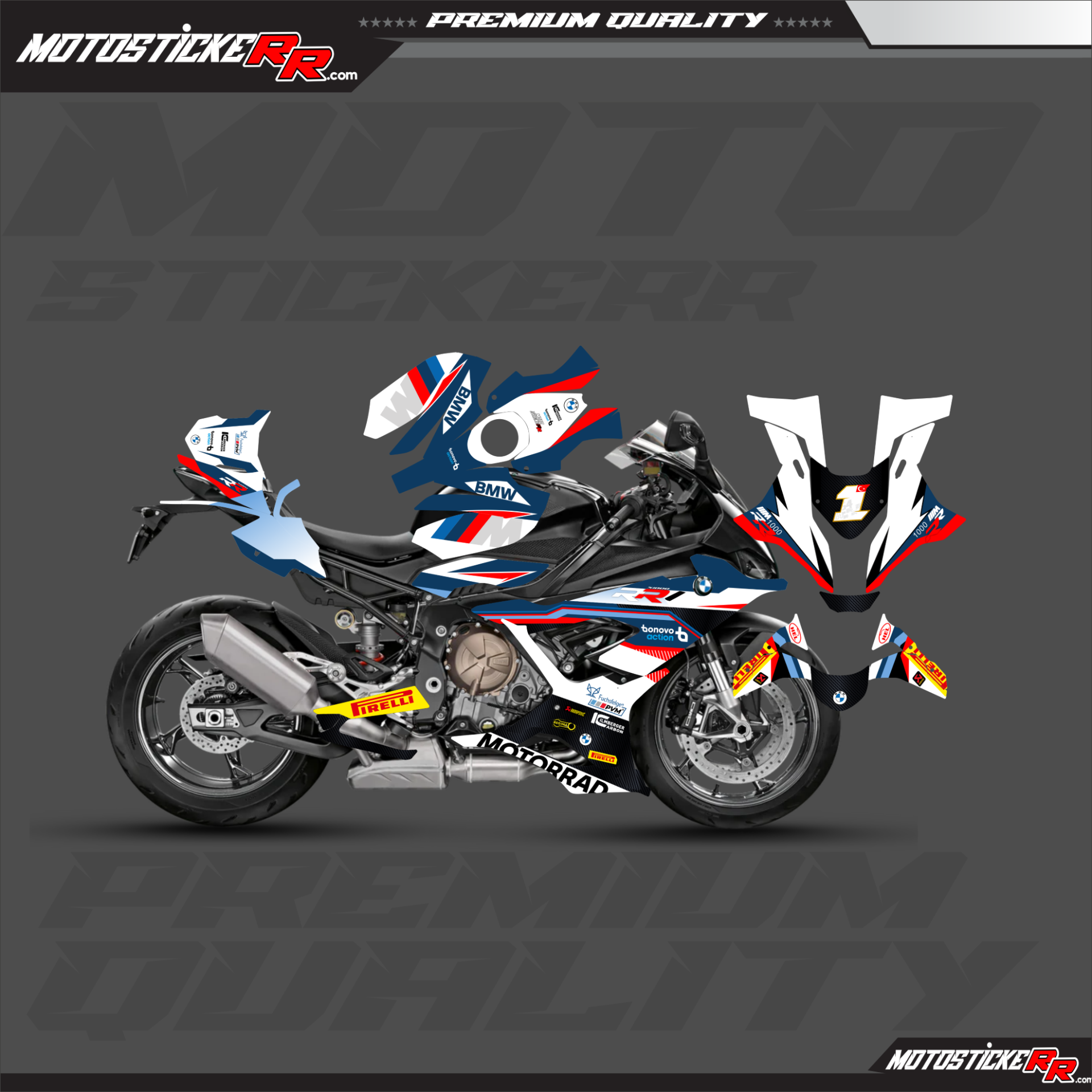S1000RR STİCKER SET resmi