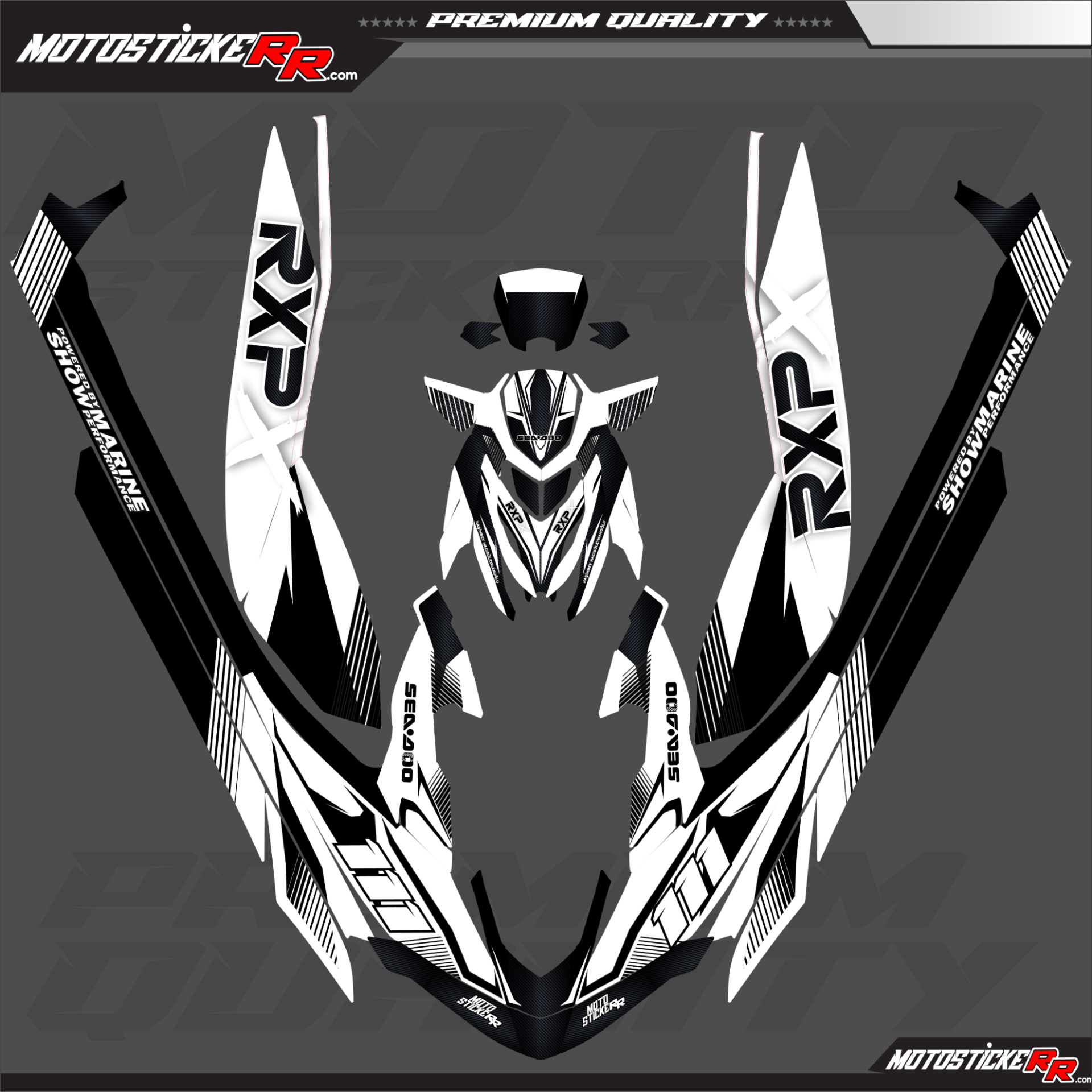 SEADOO RXP STİCKER SET resmi