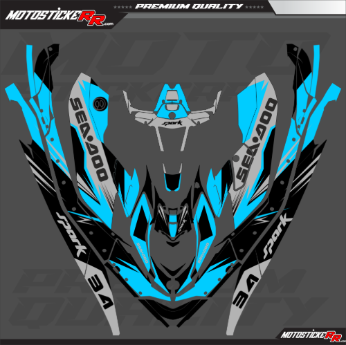 SEADOO SPARK TRİXX 3UP STİCKER SET resmi