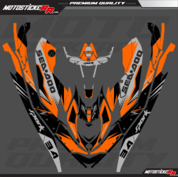 SEADOO SPARK TRİXX 3UP STİCKER SET resmi