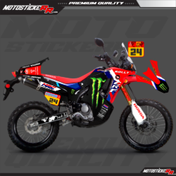 HONDA CRF RALLY STİCKER SET resmi