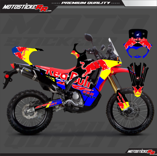 HONDA CRF RALLY STİCKER SET resmi