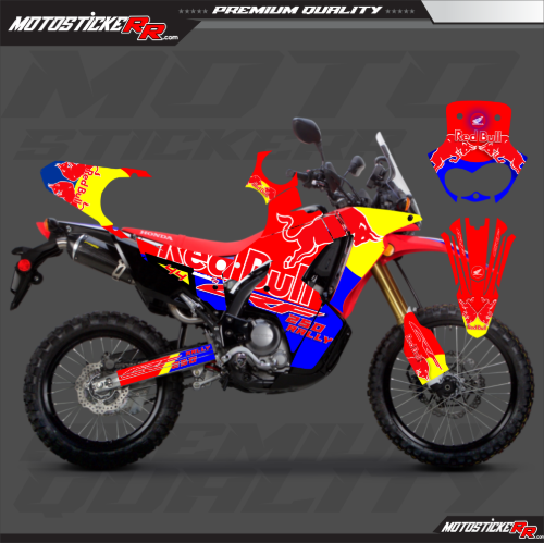 HONDA CRF RALLY STİCKER SET resmi