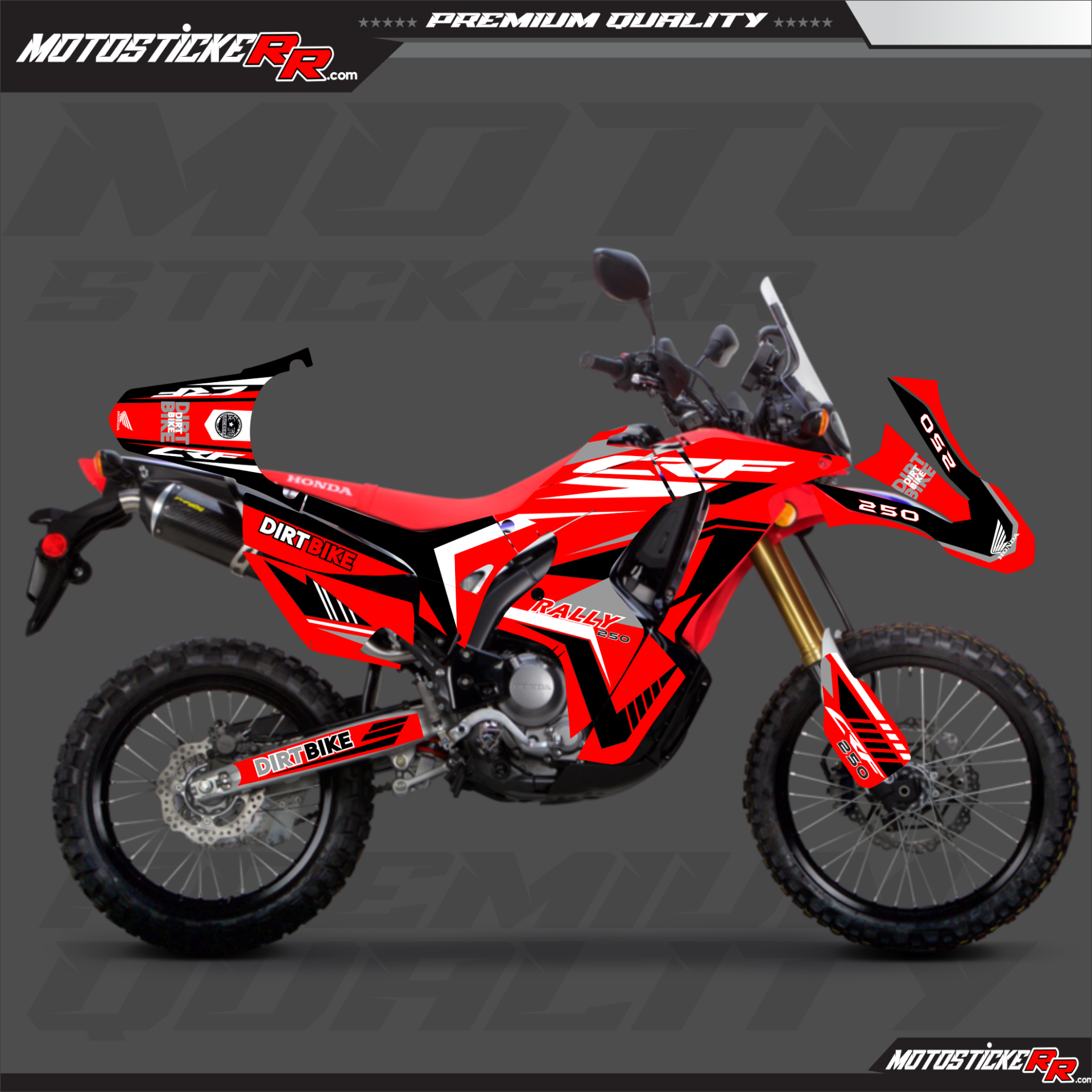 HONDA CRF RALLY STİCKER SET resmi