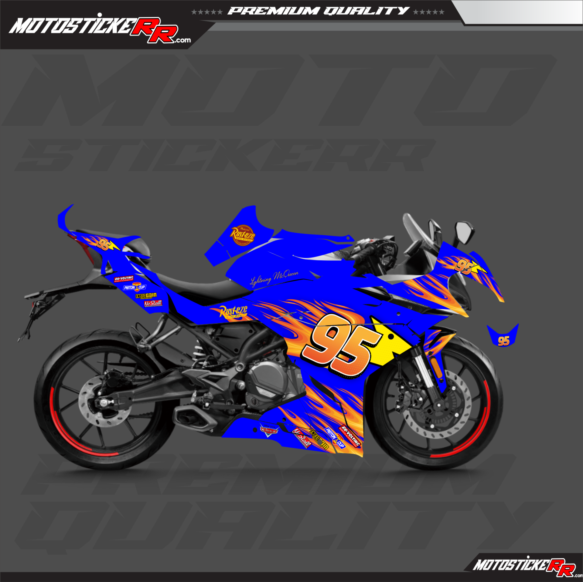 CF MOTO 250SR STİCKER SET resmi