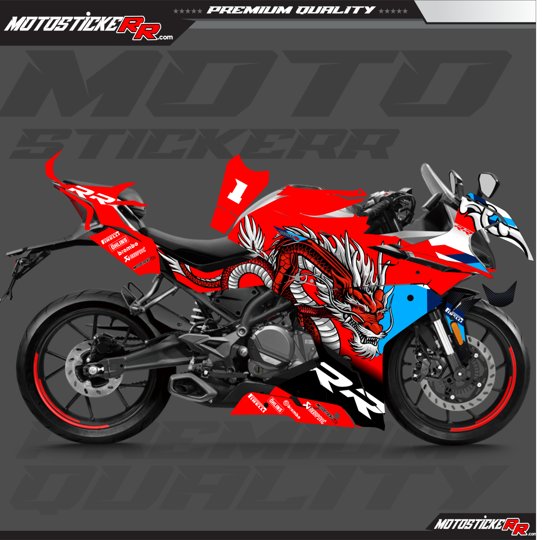CF MOTO 250SR STİCKER SET resmi